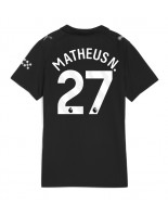 Manchester City Matheus Nunes #27 Venkovní Dres pro Dámské 2025-26 Krátký Rukáv